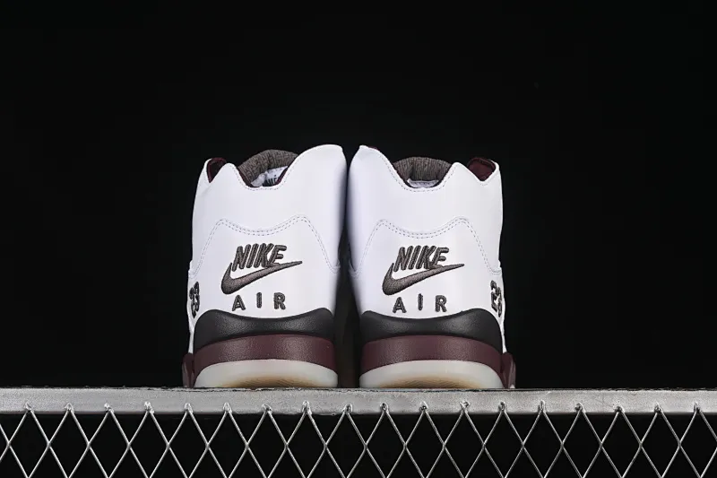 All categories Air Jordan Jordan series basketball shoes Air Jordan 5 L version A Ma Maniere x Air Jordan 5 Retro "Violet Ore" AJ5 Joe 5 white wine red first layer basketball shoes IB1528-100